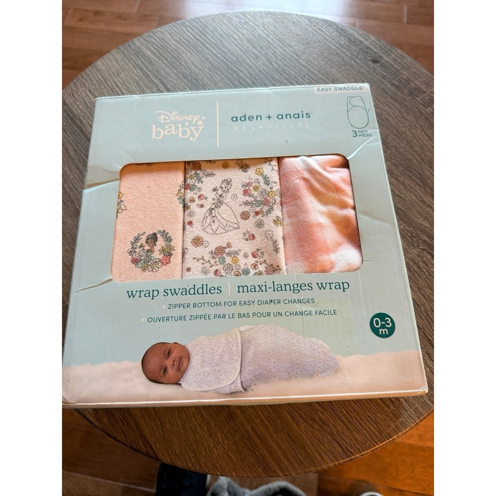 Aden + Anais Wrap Swaddles 0-3 Months Disney Princess Tatiana